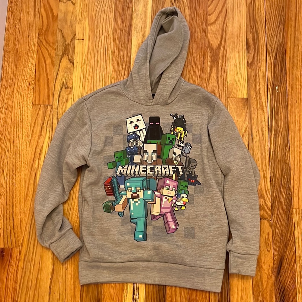 Boys Minecraft hoodie.